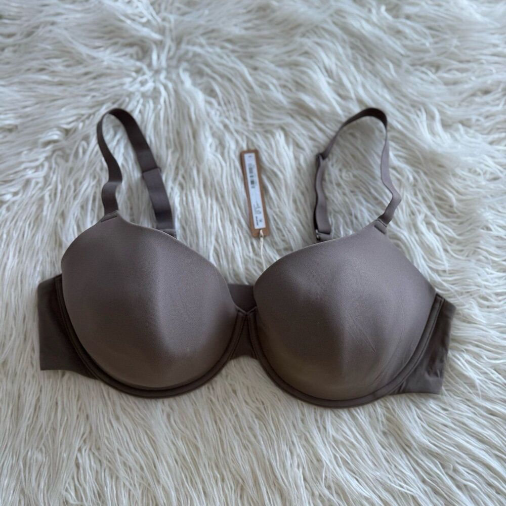Skims Fits Everybody T-shirt Demi Bra Truffle Size 42D
